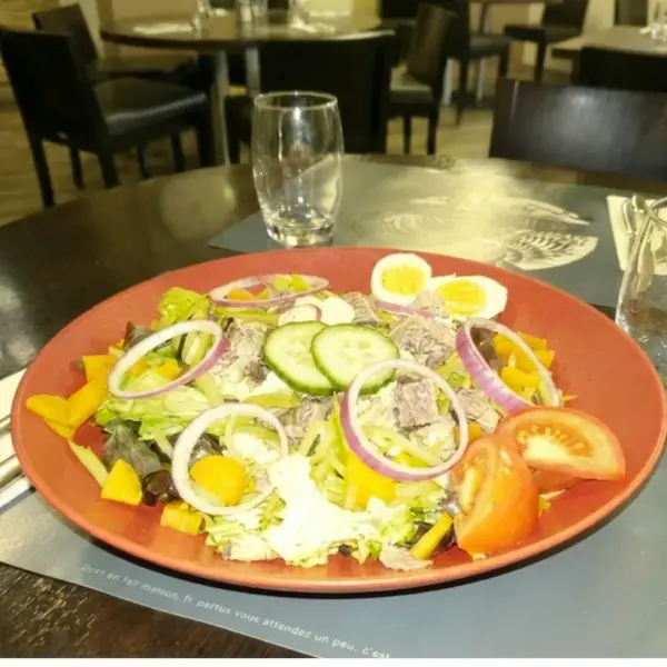 Salade du jour, photo brute envoyée par le client